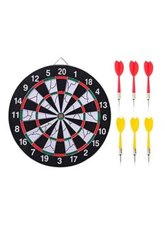 Generic Sport Double Target Dart Magnetic Flocking Dartboard Board Double Thickening 15inch  - Image 1