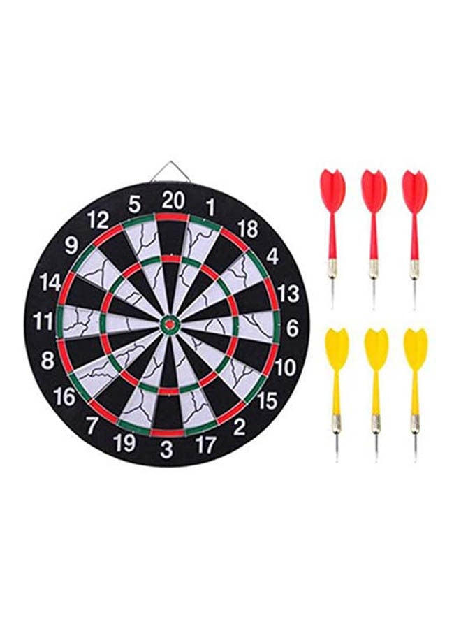 Generic - Sport Double Target Dart Magnetic Flocking Dartboard Board Double Thickening 15inch - Image 1