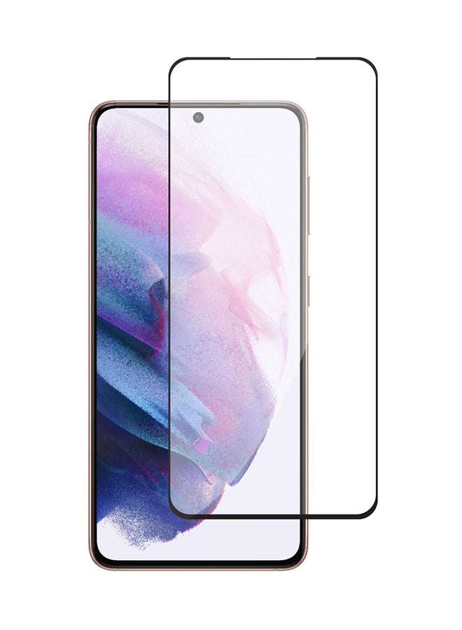 هايفن لاصقة حماية للشاشة من الزجاج المقوى متوافقة مع الغطاء لهاتف سامسونج S21 شفاف - Image 1