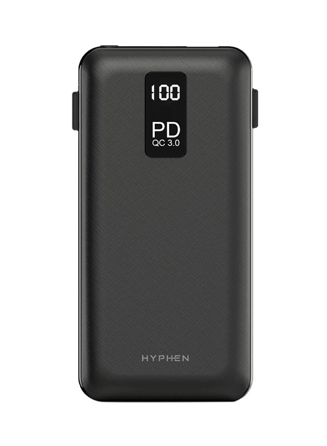 HYPHEN - X Series PD Powerbank 20K MAH - Type-C + Micro USB - Black - Image 1