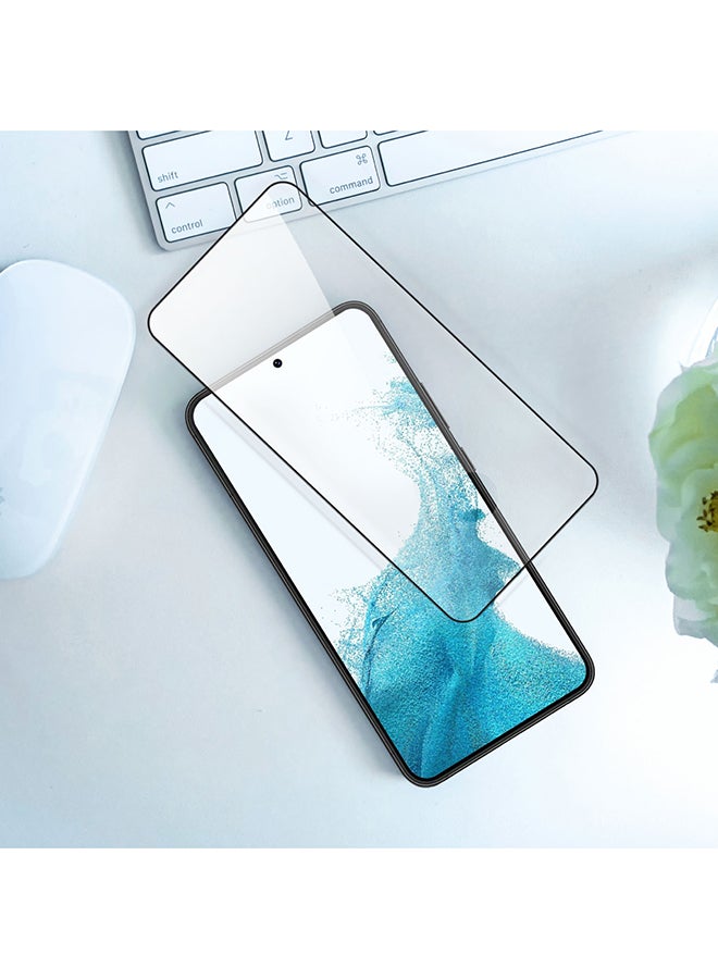 HYPHEN - Full Coverage 9H Hardness and Anti-Scratch Surface Tempered Glass Compatible with Samsung Galaxy S22 | Oleophobic Anti-Fingerprint Coating | High Touch Sensitivity Clear - Image 1