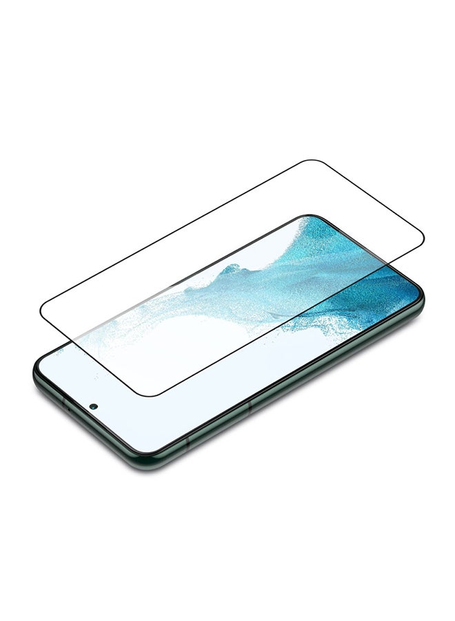 HYPHEN - Full Coverage 9H Hardness and Anti-Scratch Surface Tempered Glass Compatible with Samsung Galaxy S22 | Oleophobic Anti-Fingerprint Coating | High Touch Sensitivity Clear - Image 1
