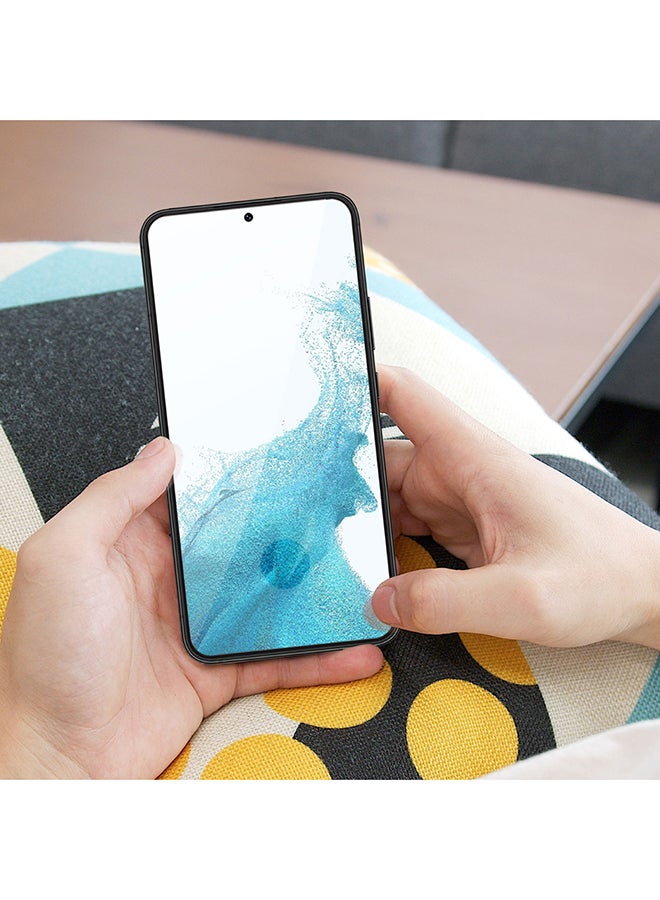 HYPHEN - Full Coverage 9H Hardness and Anti-Scratch Surface Tempered Glass Compatible with Samsung Galaxy S22 | Oleophobic Anti-Fingerprint Coating | High Touch Sensitivity Clear - Image 1