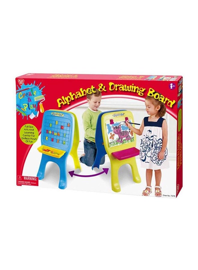بلاي جو مجموعة لوح للرسم والحروف الأبجدية مكونة من قطعتين - Image 2