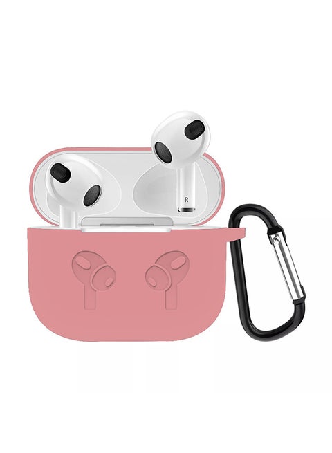 Protective Shockproof Silicone Case Cover for Apple AirPods 3 3rd Generation Pink Sand