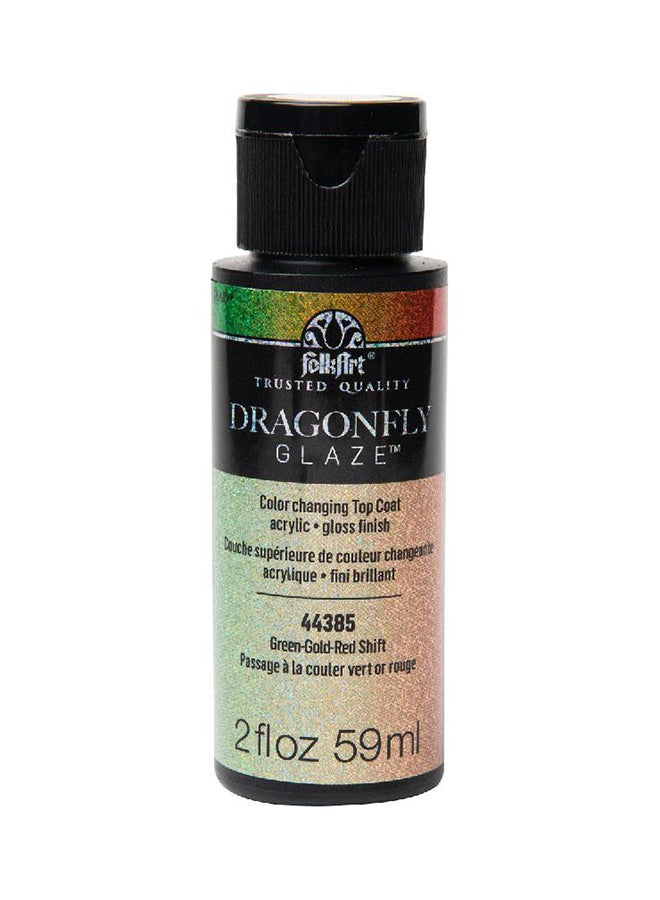 PLAID FolkArt Dragonfly Glaze Iridescent Acrylic Paint Multicolour - Image 1