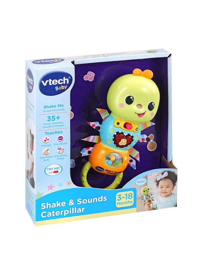 vtech Shake & Sounds Caterpillar for 3-18 Months - VT80-527803 19.1x17.5x5.8cm  - Image 2