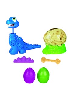 Play-Doh Dino Crew Growin' Tall Bronto Toy Dinosaur for Kids 3 Years and Up with 2 Play-Doh Eggs, 2.5 Ounces Each, Non-Toxic 6.6x20.32x21.59cm - v1652188722/N44167249A_1