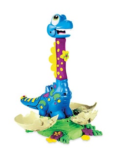 Play-Doh Dino Crew Growin' Tall Bronto Toy Dinosaur for Kids 3 Years and Up with 2 Play-Doh Eggs, 2.5 Ounces Each, Non-Toxic 6.6x20.32x21.59cm - v1652188722/N44167249A_3