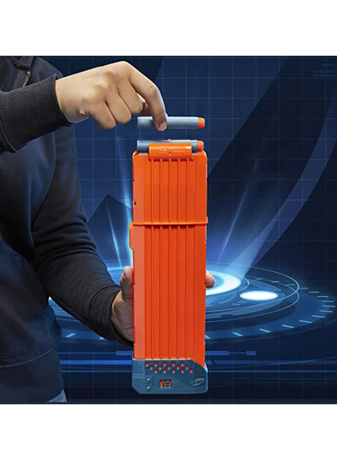 NERF Elite 2.0 Turbine Cs-18 Motorized Blaster, 36 Official Darts, 18-Dart Clip, Tactical Rails, Barrel Attachment Point