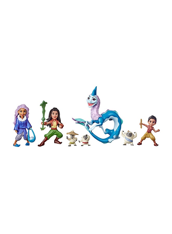 Disney - Raya And The Last Dragon Kumandra Story Set, 7 Dolls Doll Accessories, Raya, Sisu Human, Ongis, Boun, Sisu, Toy For Kids 5.08x31.75x31.75cm - Image 1