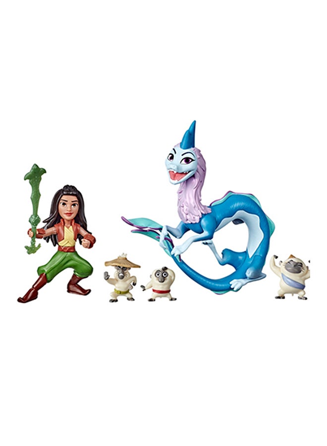 Disney - Raya And The Last Dragon Kumandra Story Set, 7 Dolls Doll Accessories, Raya, Sisu Human, Ongis, Boun, Sisu, Toy For Kids 5.08x31.75x31.75cm - Image 1
