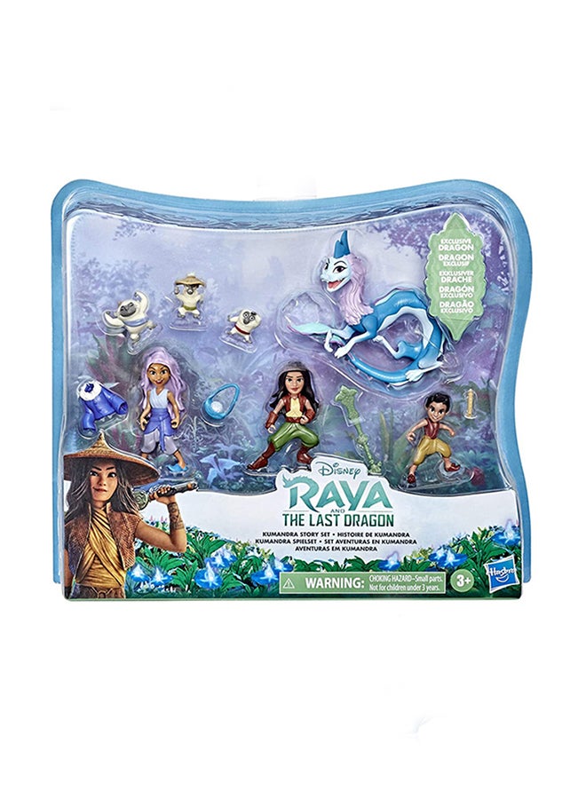 Disney - Raya And The Last Dragon Kumandra Story Set, 7 Dolls Doll Accessories, Raya, Sisu Human, Ongis, Boun, Sisu, Toy For Kids 5.08x31.75x31.75cm - Image 1