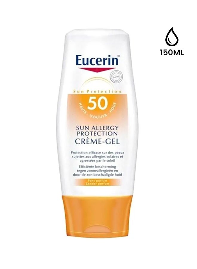 Eucerin Sun Allergy Protection Cream Gel SPF50 Clear 150grams 