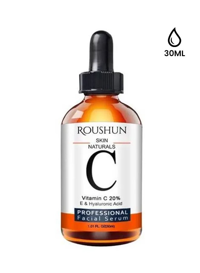 Skin Naturals Vitamin C 20 Percent E And Hyaluronic Acid Face Serum 30ml