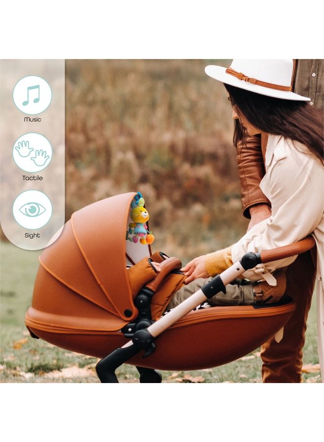 مون دمية موسيقية تعمل بسحب الخيط لعربة الأطفال - Image 3