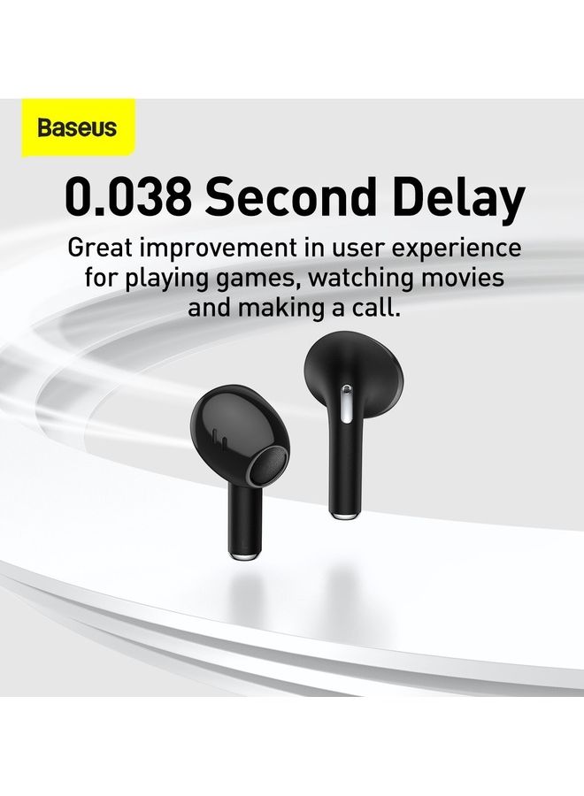 Baseus - Bowie E8 TWS True Wireless Earbuds Bluetooth 5.0, GPS - APP Control, Super-Fast charge, Nearly No-delay & HD Stereo Gaming Earbuds Waterproof IPX5 Black - Image 1