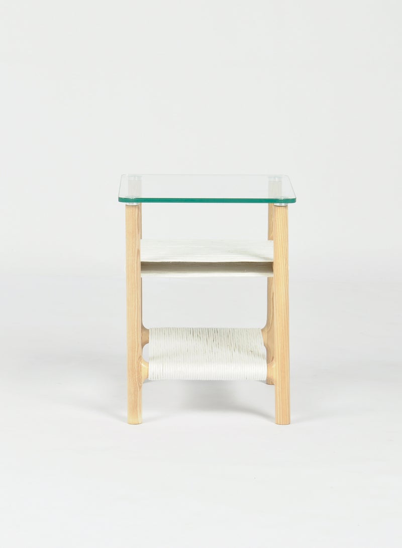 Switch - Side Table -  Used Next To Sofa As Coffee Corner - Natural 41*34*46cm - Image 1