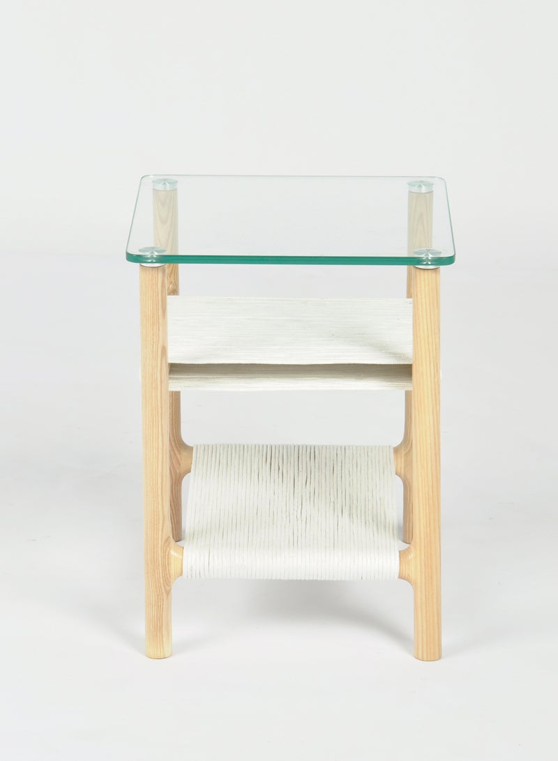 Switch - Side Table -  Used Next To Sofa As Coffee Corner - Natural 41*34*46cm - Image 1