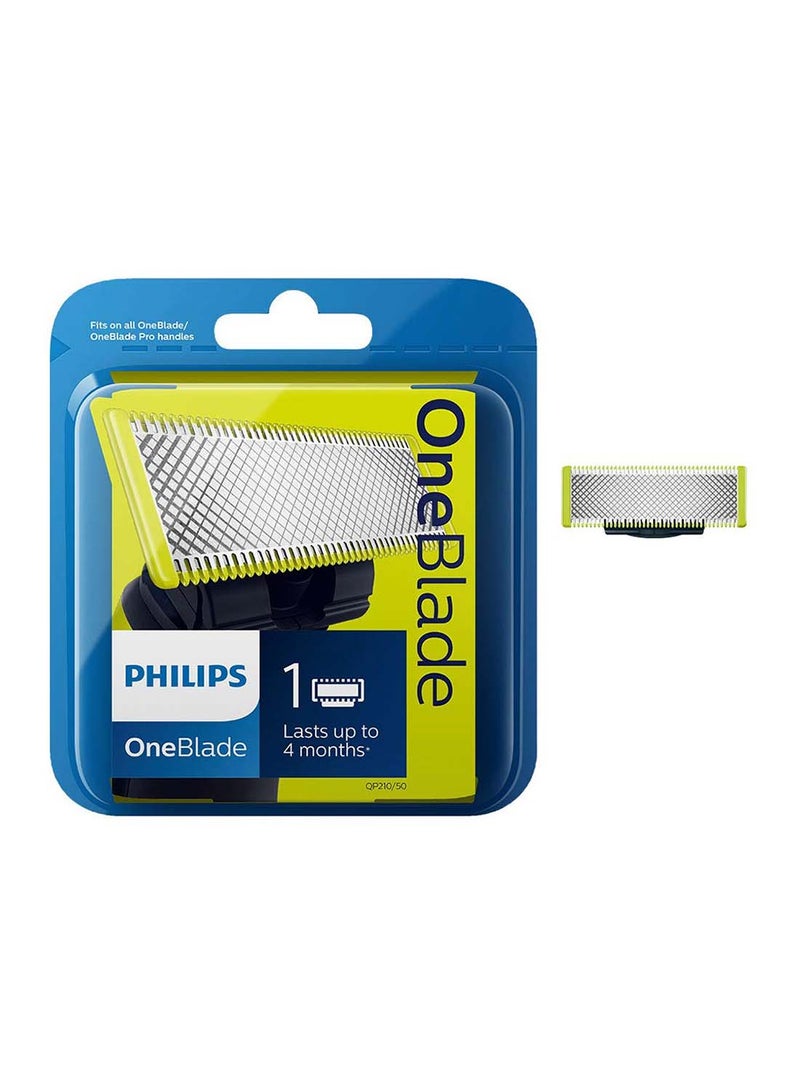 Philips - OneBlade Replacement Blade Silver/Green Multicolor - Image 1
