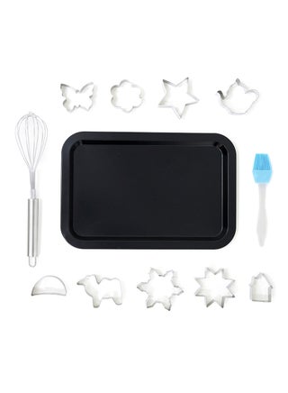 12 Piece Oven Pan Set - Made Of Carbon Steel - Arabic Shapes - Baking Pan - Oven Trays - Cake Tray - Oven Pan - Black Black Arabic Shapes - v1652250246/N49263117A_7