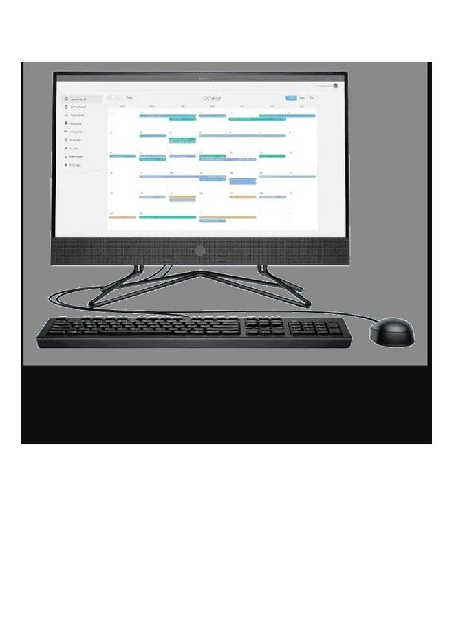 HP - All-In-One 24-df1005nh PC With 24-Inch Display, Core i5-1135G7 Processor/8GB RAM/256GB SSD/2GB NVIDIA GeForce Graphics/International Version Jet Black - Image 1