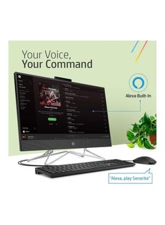 HP All-In-One 24-df1005nh PC With 24-Inch Display, Core i5-1135G7 Processor/8GB RAM/256GB SSD/2GB NVIDIA GeForce Graphics/International Version Jet Black  - Image 2