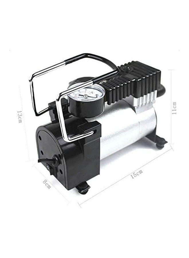 Mini Air Compressor Pump 12V Electric Car Tire Inflator With Pressure Gauge