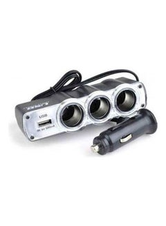 Generic Triple Cigarette Sockets And 500 Ma Usb Charger 