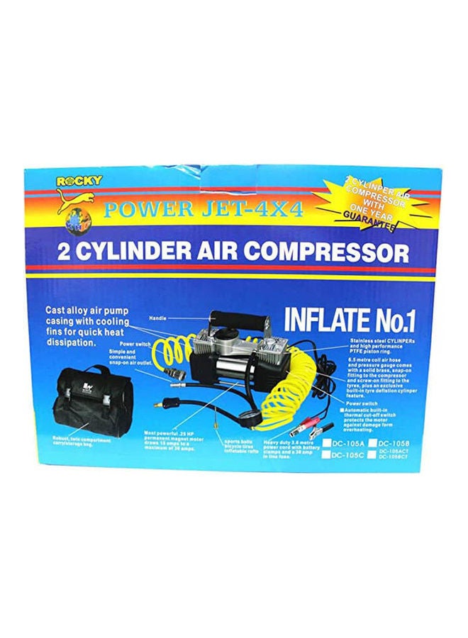 Generic Heavy Duty 12V 30Mm Double Cylinder Air Compressor 
