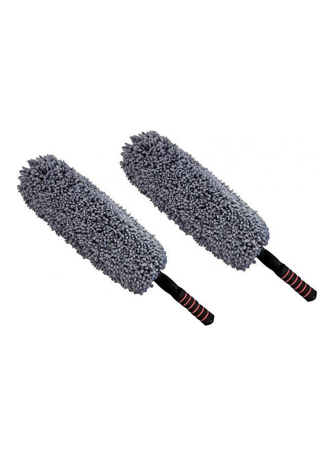 2Pcs Car Microfiber Duster Cleaning Cloth Brush Car