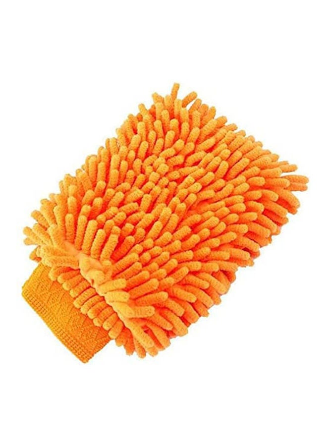 Generic Practical Car Gloves Double-Sided Specialized Coral Car Wash Gloves Car Wash Tool Packing 