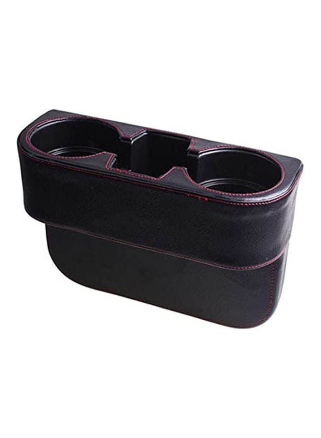 2 Cup Holder Microfiber Leather Car Vehicle Seat Gap