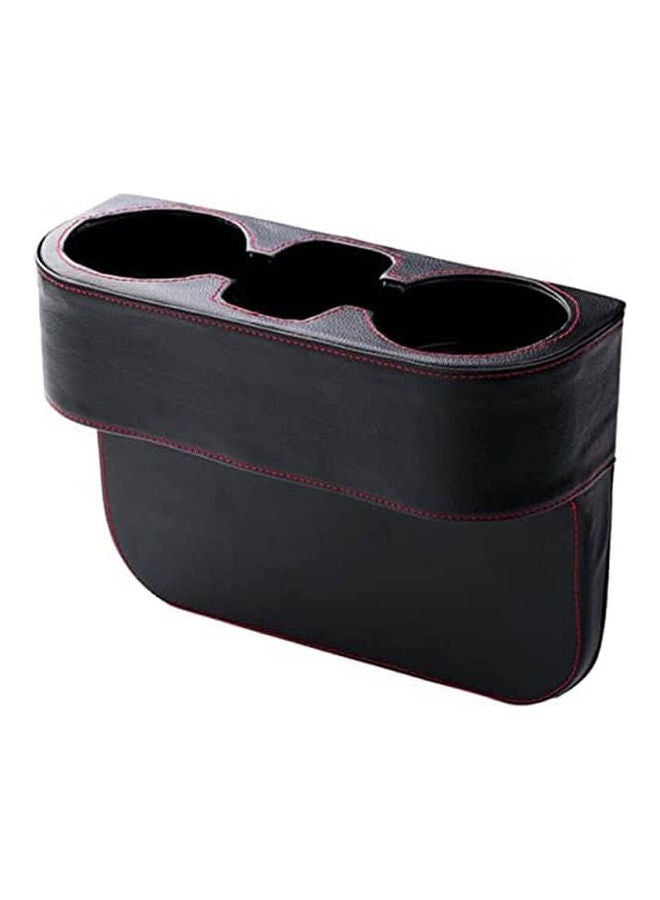 Microfiber Leather Car Vehicle Seat Gap 2-Cup Holder