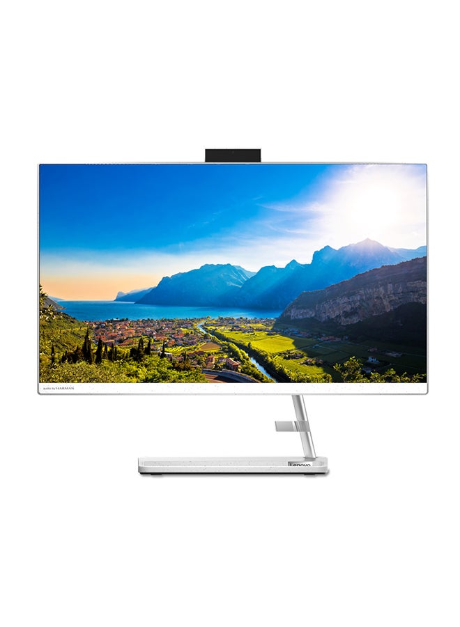 Lenovo - Ideacentre AIO 3 24ALC6 With 23.8-Inch FHD Display, AMD Ryzen 7-5700U Processor / 16GB RAM / 512GB SSD / Intergrated AMD Radeon Graphics / Win 11 / Wireless KB And Mouse / White - Image 1