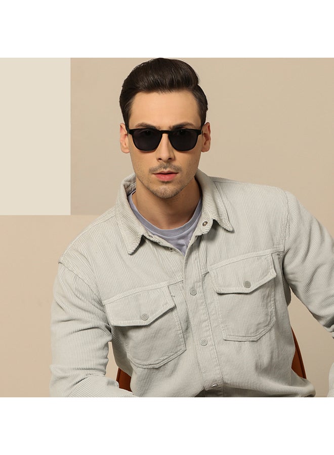 John Jacobs - JJ Tints Full Rim Wayfarer Frame Polarized & UV Protected Sunglasses JJ S13227 - 53mm - Grey - Image 1