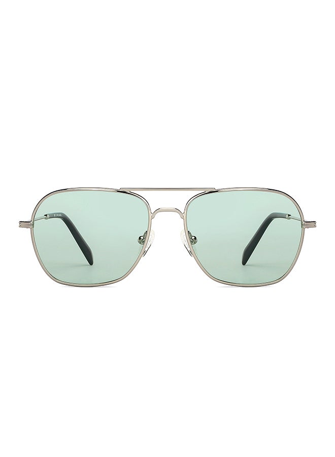 John Jacobs - JJ Tints Full Rim Square Frame Polarized & UV Protected Sunglasses JJ S12811 - 55mm - Silver - Image 1