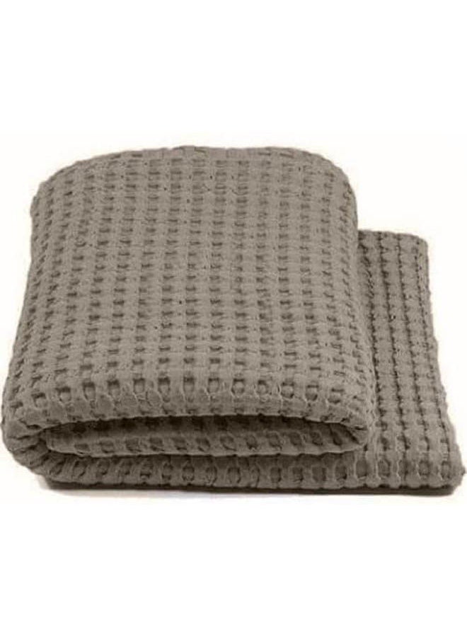 Egyptian Cotton Solid Double - Bedspread cotton Brown