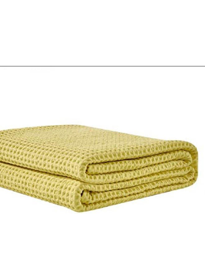Egyptian Cotton Solid Double - Bedspread cotton Yellow