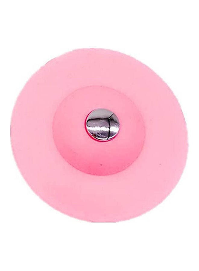 Generic Shower Drain Stopper Floor Drain Circle Plug For Shower Bathtub Plug Bathroom Leakage-Proof Drain Pink 