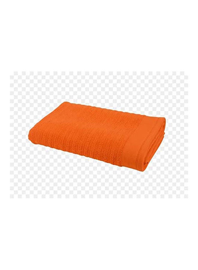 Egyptian Cotton Solid Pattern- Bath Sheets Orange 