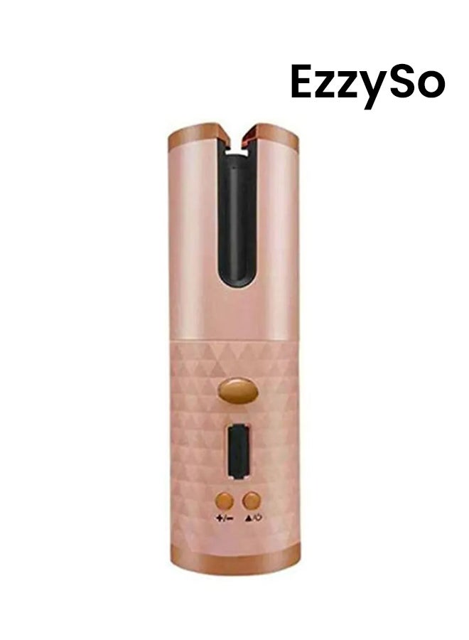 EzzySo Rechargeable Cordless Automatic Hair Curler Iron Rose Gold - Image 1