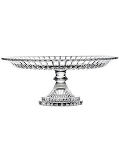 Pasabahce Glamour Footed Service Plate Clear 