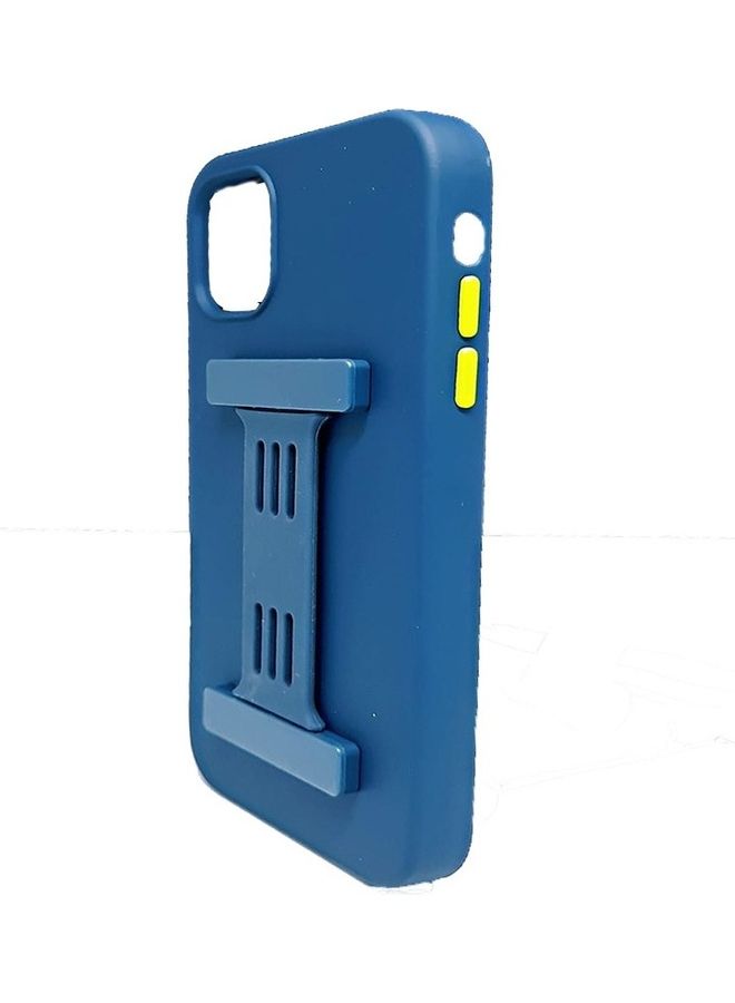 Protective Case Cover For Apple iPhone 13 With Magnetic Bars Dark Blue