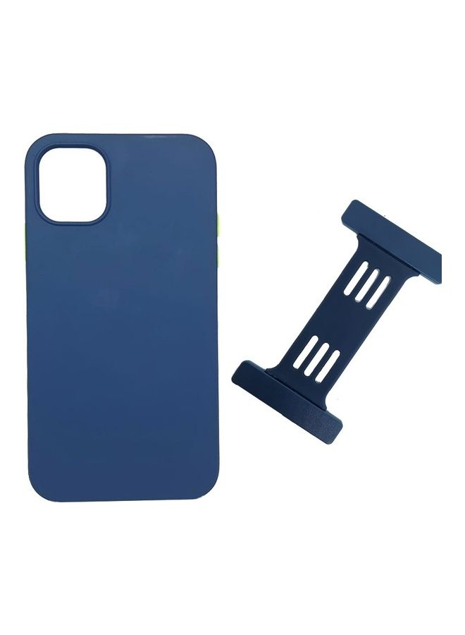 Protective Case Cover For Apple iPhone 13 With Magnetic Bars Dark Blue