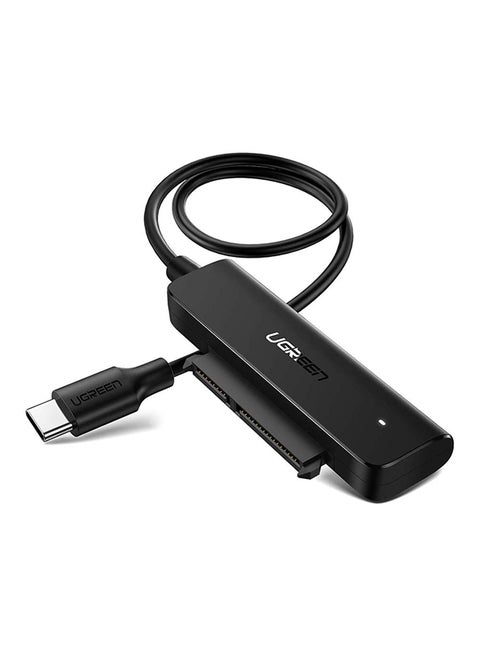 USB C to Sata Adapter External Hard Drive Reader Cable 2.5 SSD Disk Transfer Kit UASP for Samsung WD Toshiba Internal Sata HDD SSD and Laptop like MacBook Black
