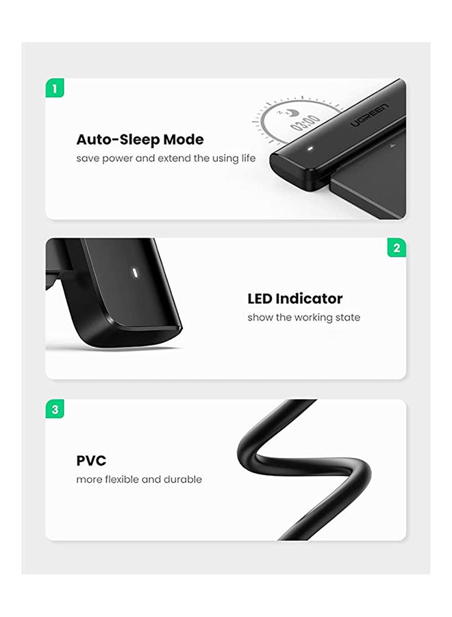 Ugreen - USB C to Sata Adapter External Hard Drive Reader Cable 2.5 SSD Disk Transfer Kit UASP for Samsung WD Toshiba Internal Sata HDD SSD and Laptop like MacBook Black - Image 1