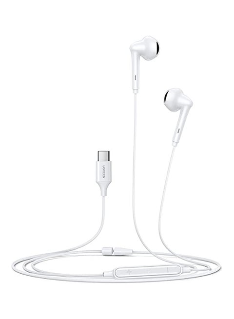USB C Headhones with Microphone, HiFi Stereo Sound USB C Wired Earphones for iPhone 15/15 Plus/15 Pro/15 Pro Max Samsung S23/S23 Ultra, S22/S22 Ultra, S21, A04, Redmi Note 12/12 Pro, Oneplus White