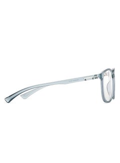 Lenskart Blu Zero Power Full Rim Bluecut & Antiglare Round Shape Computer Eyeglasses LB E13739 - 53mm - Grey  - Image 4