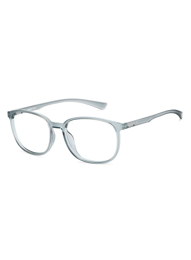 Lenskart Blu Zero Power Full Rim Bluecut & Antiglare Round Shape Computer Eyeglasses LB E13739 - 53mm - Grey  - Image 2